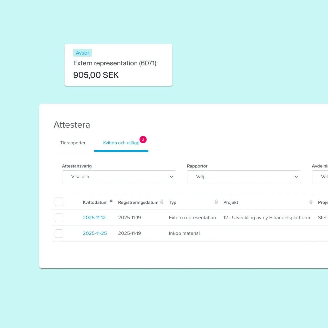 Digital kvittohantering