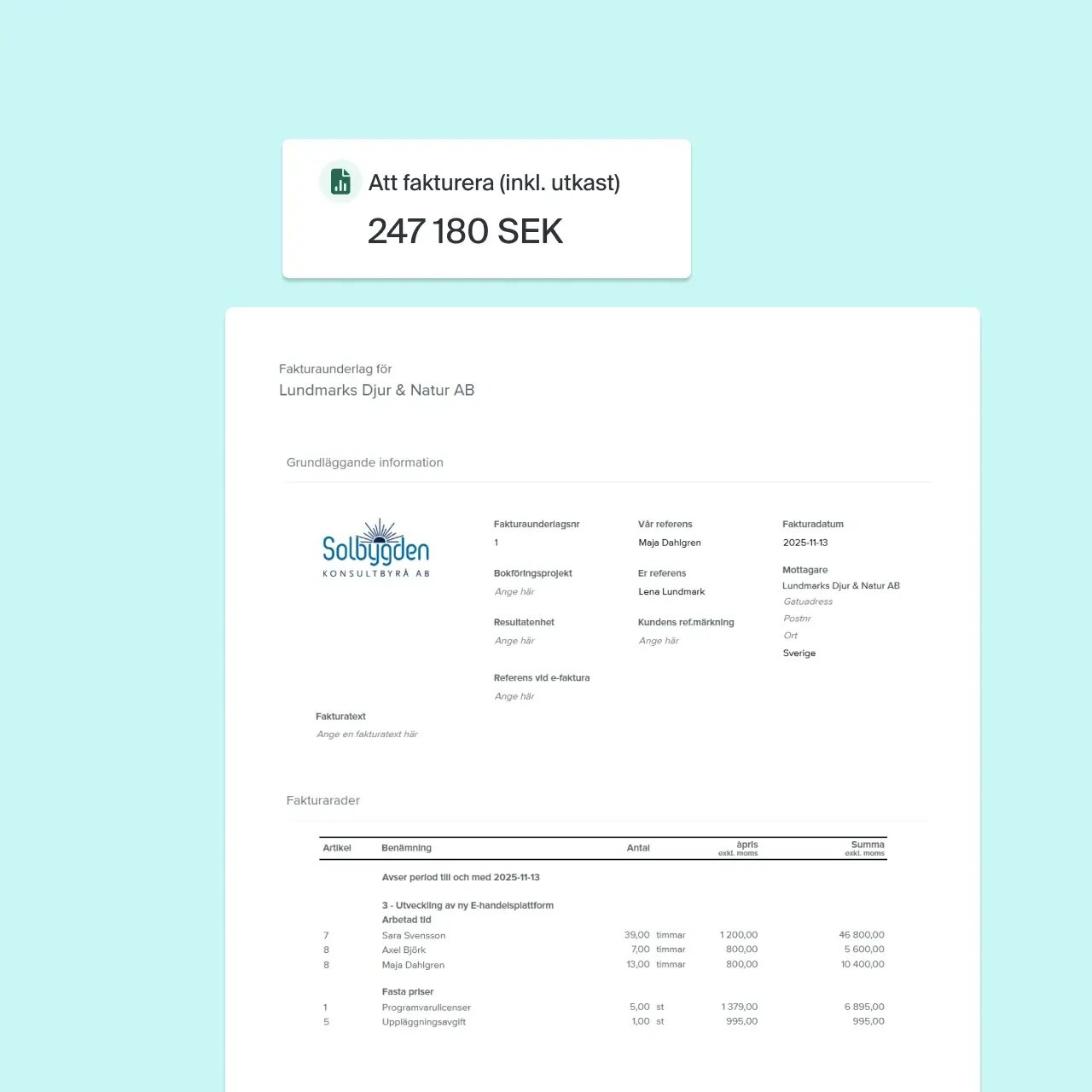 Leverera proffsiga fakturor utan ansträngning